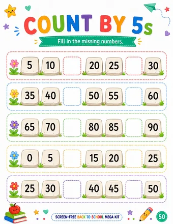 Printable preschool activity page 14