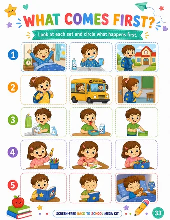 Printable preschool activity page 16