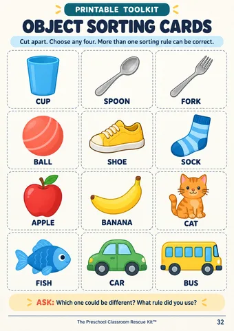 Printable preschool activity page 20