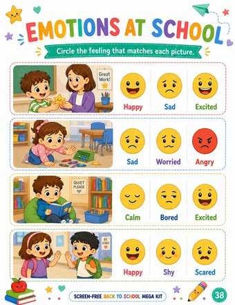 Printable preschool activity page 17