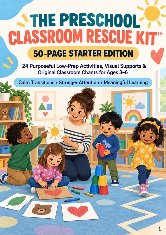 The Preschool Classroom Rescue Kit cover